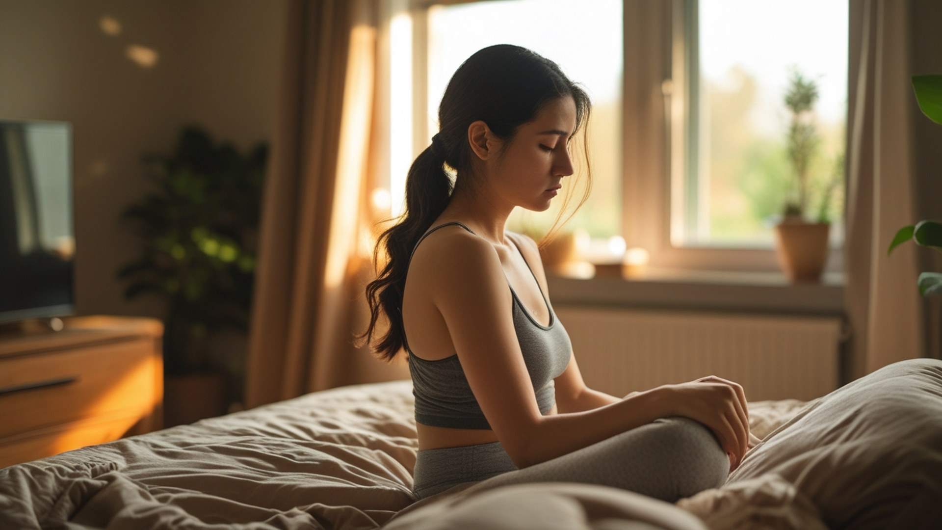 Woman sitting at desk contemplating fear of failure anxiety