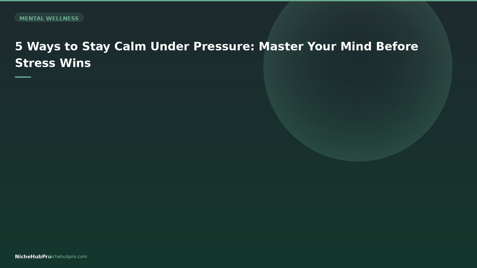 woman practicing calm breathing techniques at her desk under pressure