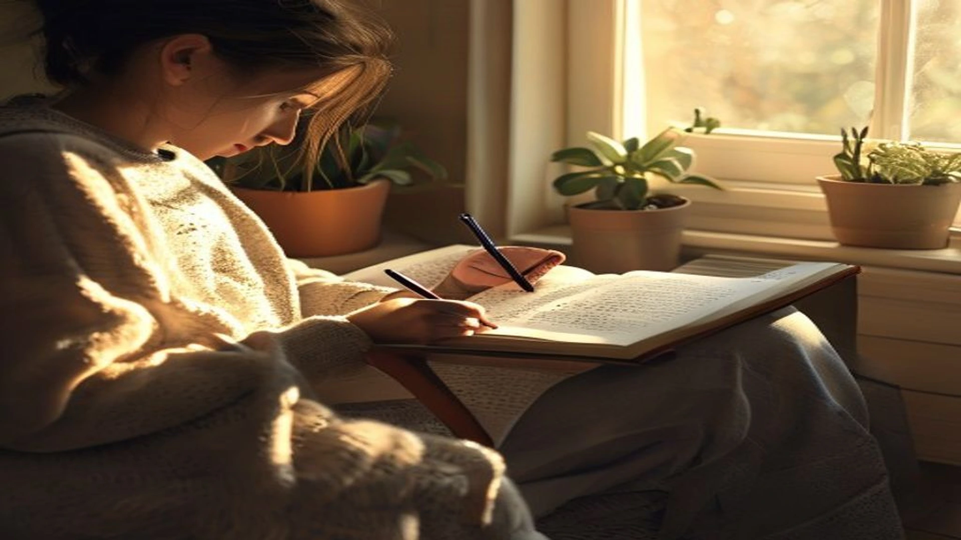 Person journaling their worries as daily habit to manage anxiety