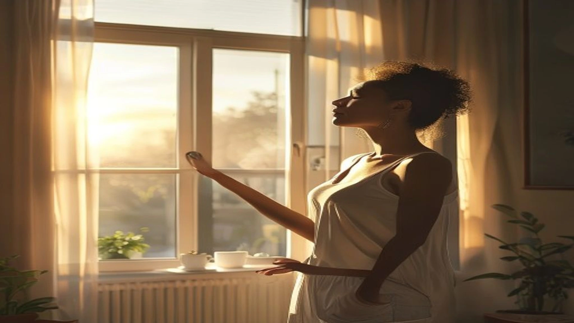 Person feeling calm and grounded after building worry-management habits daily