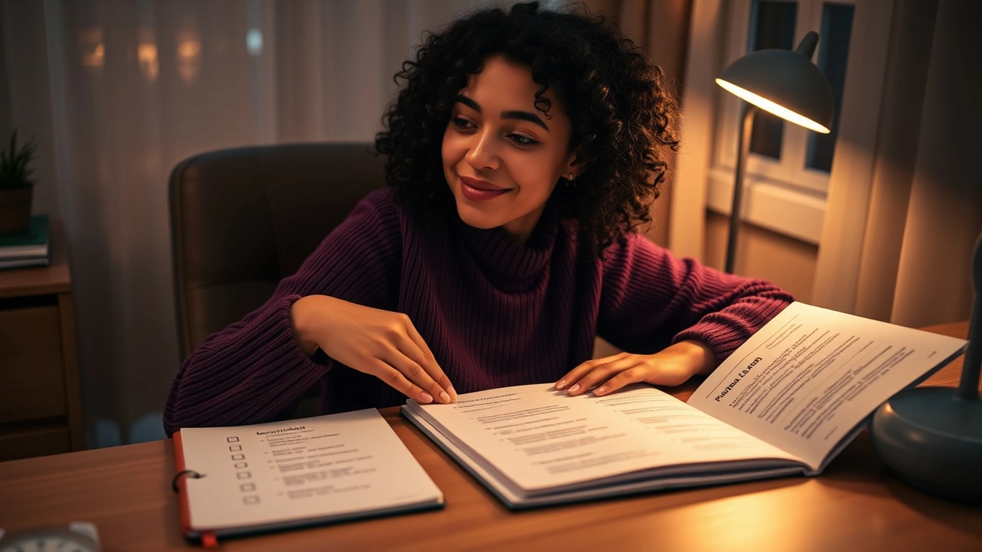 woman reflecting on completed pomodoro work sessions