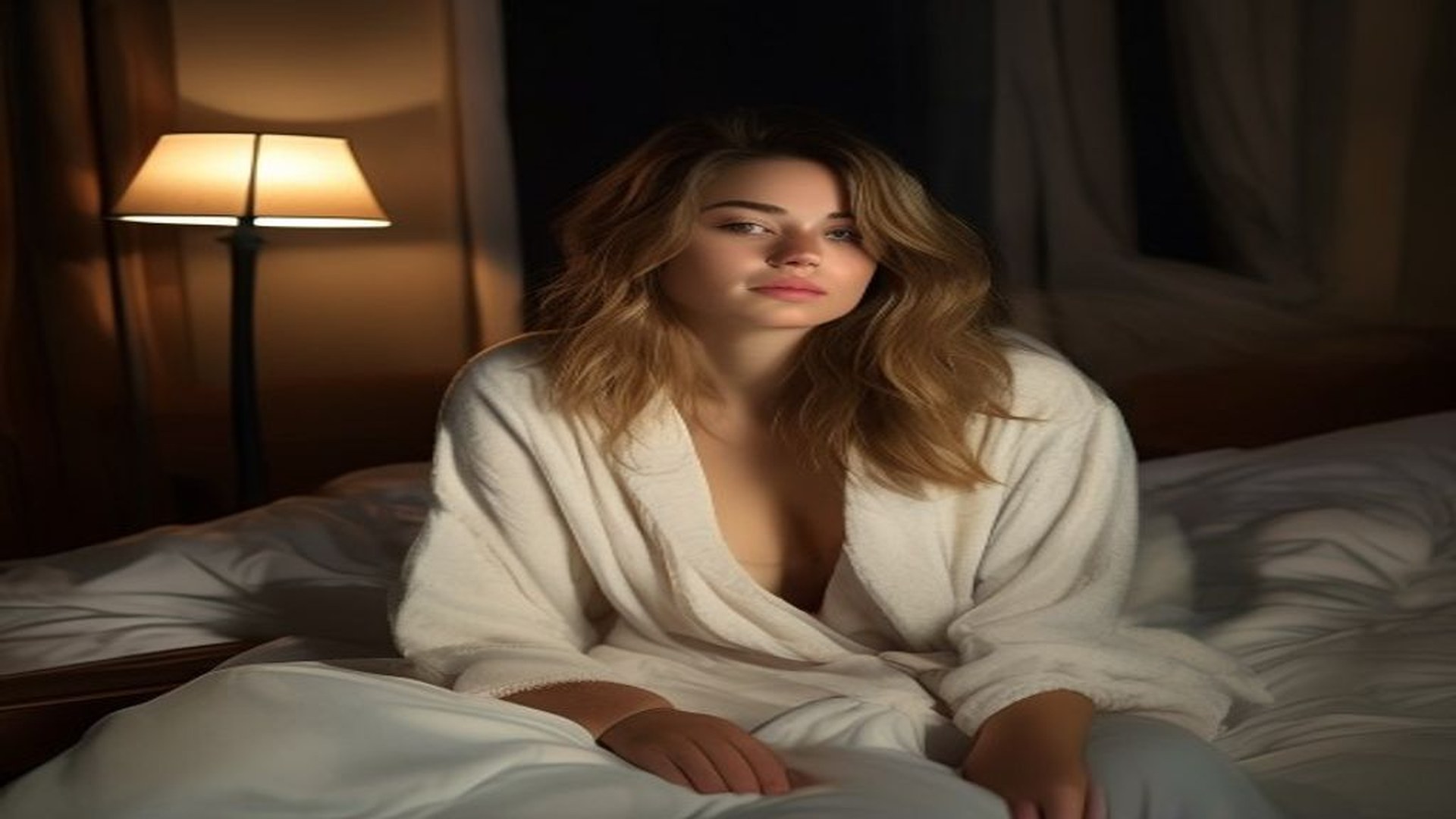 Woman reading in bed during evening sleep routine ritual